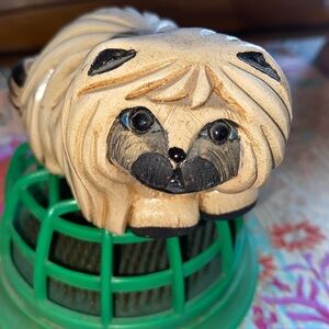 Vintage artisan Rinconada Himalayan cat figurine handmade in Uruguay and signed